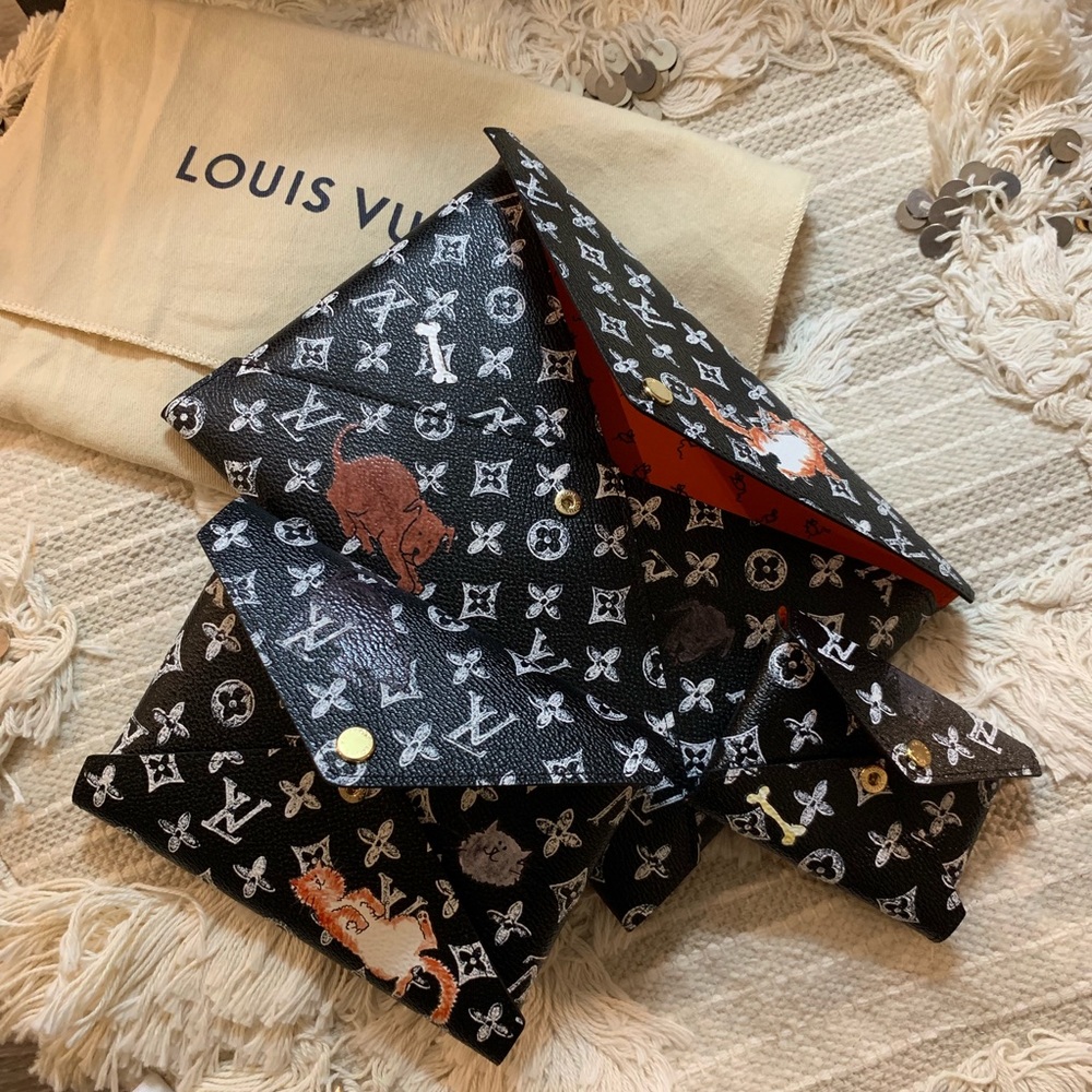 SOLD！Louis Vuitton catogram kirigami pochette